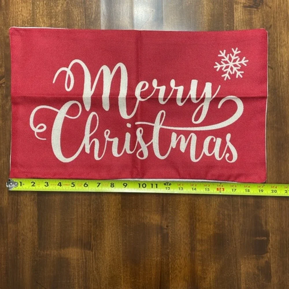 Christmas Holiday Decorative Throw‎ Pillow Covers - Covers Only - 4 Covers - New